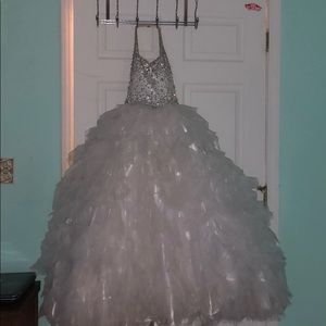 white pageant dress !!!!